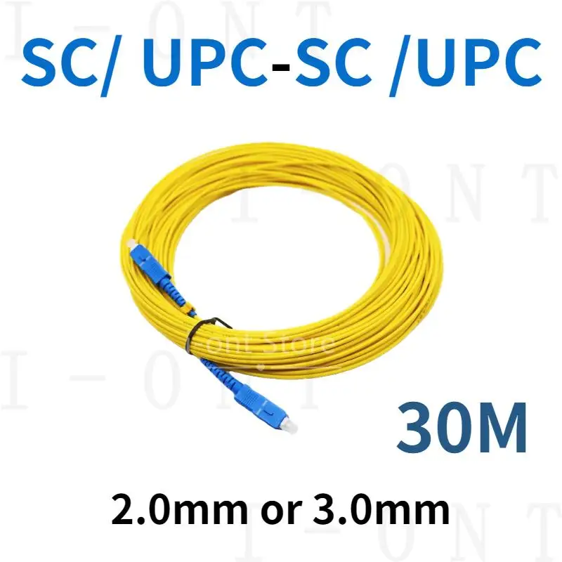 30 Metri Sc-Sc Sm Sx30M 9/125Um Sc/Upc Cavo A Fibre Ottiche Del Ponticello Del Cavo Di Toppa