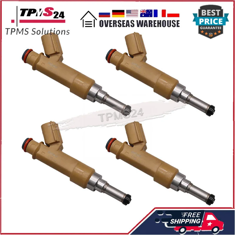 Per 2008-2009 Scion Xd 1.8L 2014-2016 Toyota Corolla 1.8L 23250-37010 4 Pezzi Iniettori