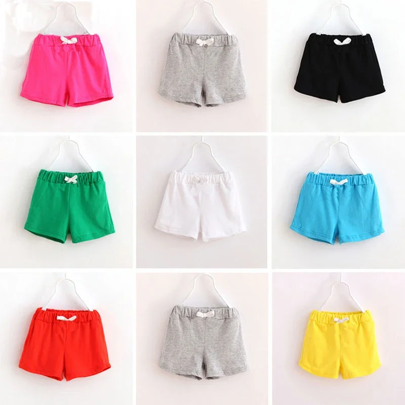 Baby Girls Boys Shorts Summer Children's Beach Short Pant Kids Candy Color Pants Toddler Sports Drawstring Trousers Casual kids shorts,kids trousers