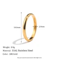 2mm Gold