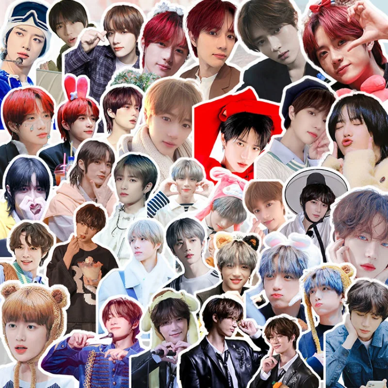 56PC/SET TXT BEOMGYU Magazine Cover HD Poster Stickers Cui Fangui Photos Hand Account Material Notebook Cup Phone DIY Sticker