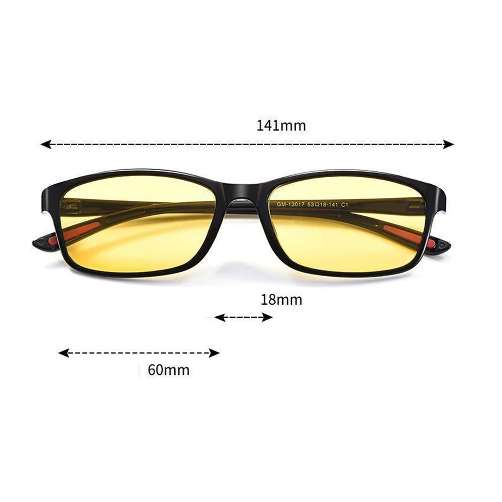 Anti-Blue Light Glasses Lightweight Night  Driving Glasses Yellow Lens Glasses High-Quality For Unisex Use Night Driving