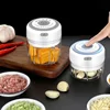 Electric Mini Garlic Masher Blender USB Food Vegetable Processor Chili Chopper Masher Machine Meat Masher Garlic Mixer Foy Home 2