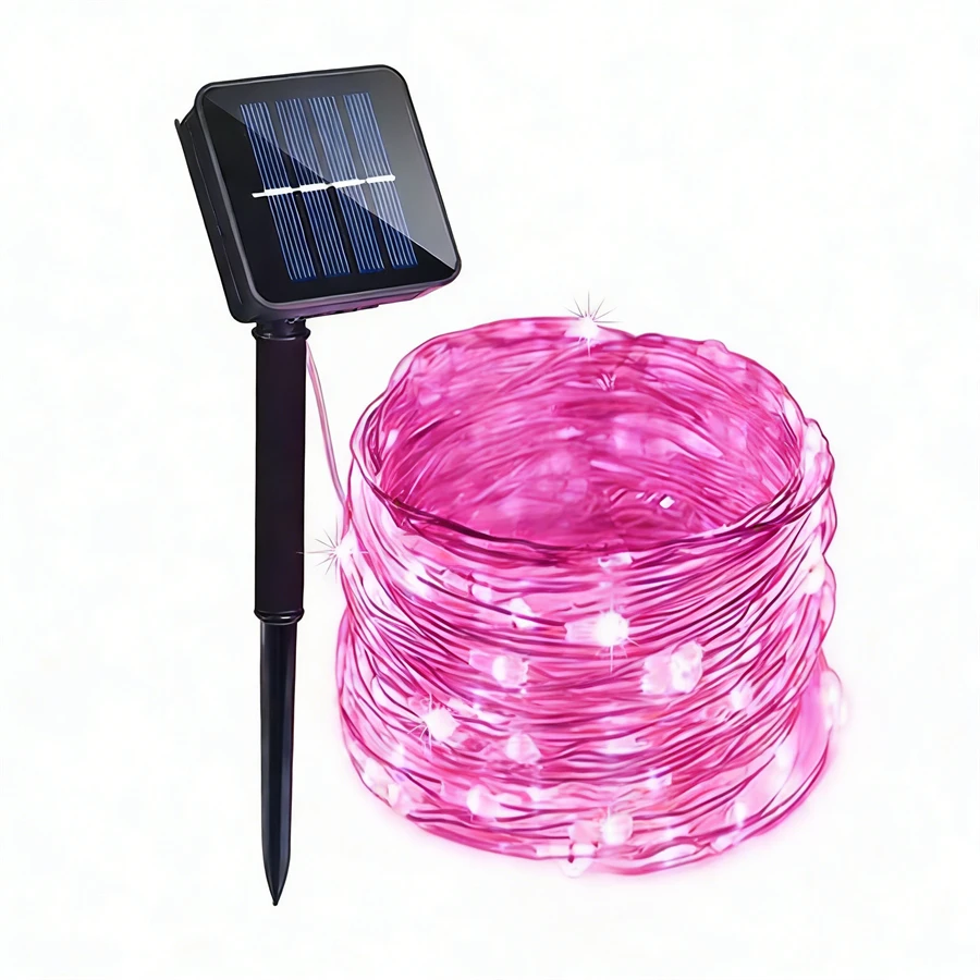 Solar-Powered Waterproof Fairy String Lights with 8 Modes