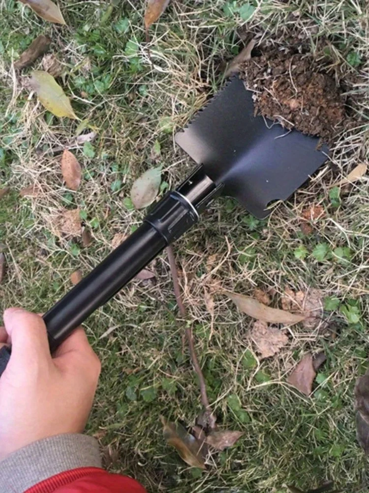 Description Picture 4 of itemCompact 5-in-1 Survival Shovel - Durable Stainless Steel Tactical Spade with Compass, Saw & Bottle Opener for Outdoor Adventures