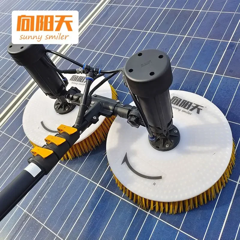 

Sunny Smiler Hot Sale Clean Machine For Photovoltaic System Robot Solar Panel Cleaning With Double Head Cleaning Brush