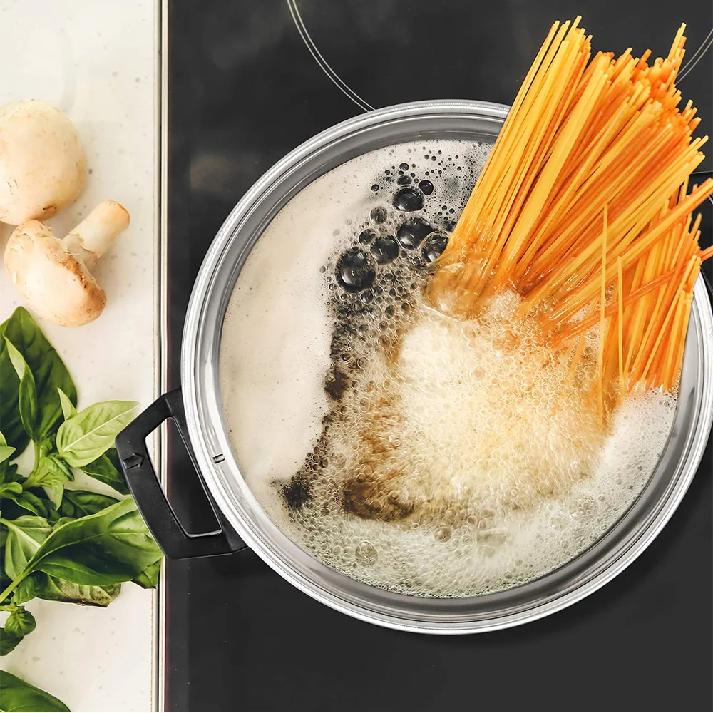 Xiaomi Stainless Steel Pasta Pot With Strainer Lid And Locking Feature Saucepan Cooker Noodle Cooking Pots For Kitchen Cookware