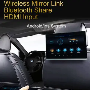 Universal Auto Kopfstütze Display Mount Monitor 10,1 Zoll Fahrzeug  Multimedia-Player Video HD 1080p IP-Bildschirm USB TF Bluetooth WiFi