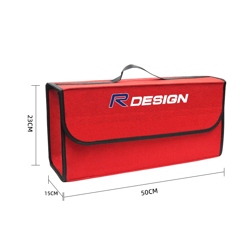 볼보 R디자인 XC60 V90 V60 XC40 XC90 V40 EC40 EX40 S80 S60 S90 C40 V70용 자동차 트렁크 정리함 수납 가방 접이식 정리 케이스