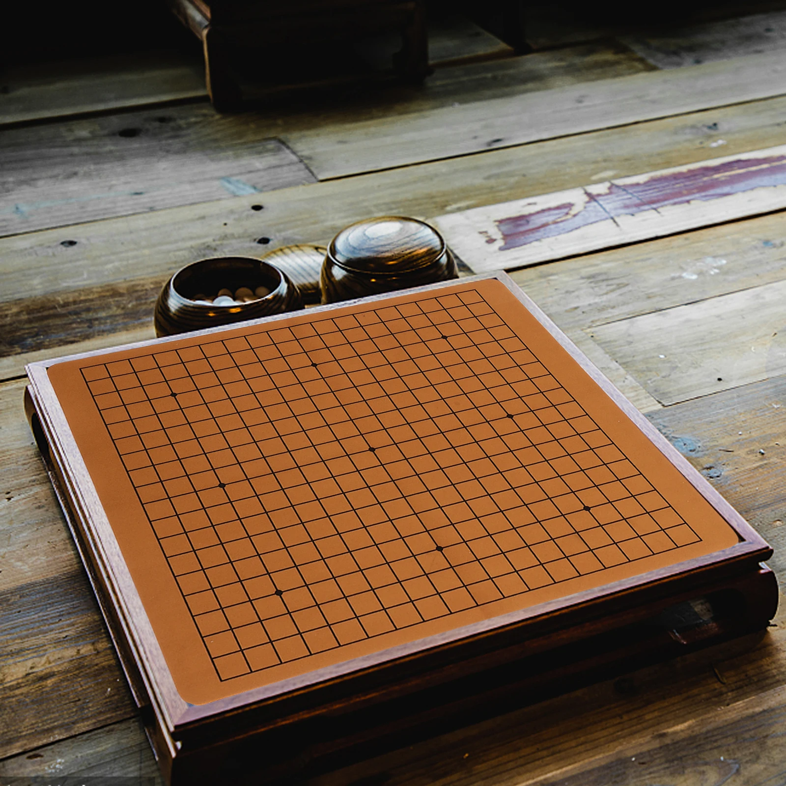 Folding Chess Board 2pcs Portable Children Go Chess Board Folding Chessboard Game Chess Game Props Accessories