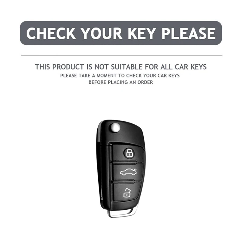 Portachiavi-con-copertura-a-distanza-per-auto-in-metallo-Fob-per-Audi-A1-A3-8P-8L.jpg Portachiavi con copertura a distanza per auto in metallo Fob per Audi A1 A3 8P 8L A4 A5 B6 B7 A6 A7 C5 C6 4F Q3 Q5 Q7 Q8 TT S3 S4 S6 RS accessori - Portachiavi con copertura a distanza per auto in metallo Fob per Audi A1 A3 8P 8L