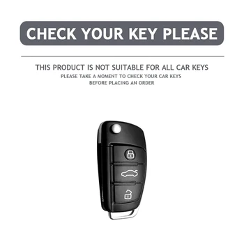 Portachiavi con copertura a distanza per auto in metallo Fob per Audi A1 A3 8P 8L A4 A5 B6 B7 A6 A7 C5 C6 4F Q3 Q5 Q7 Q8 TT S3 S4 S6 RS accessori 2 Portachiavi con copertura a distanza per auto in metallo Fob per Audi A1 A3 8P 8L A4 A5 B6 B7 A6 A7 C5 C6 4F Q3 Q5 Q7 Q8 TT S3 S4 S6 RS accessori - Portachiavi con copertura a distanza per auto in metallo Fob per Audi A1 A3 8P