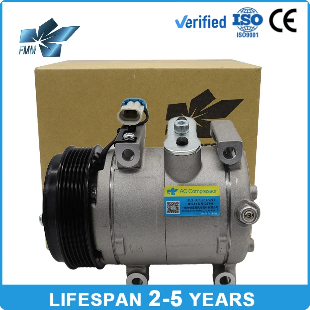 12V 10S13C Air Conditioner AC Compressor for Chevrolet New Sail 1.4L ...