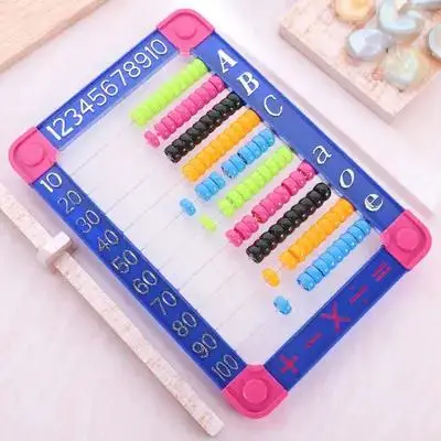 1Pcs 어린이 주판 수학 교육용 계산대 플라스틱 조기 학습 계산 도구 인지 발달 계산용