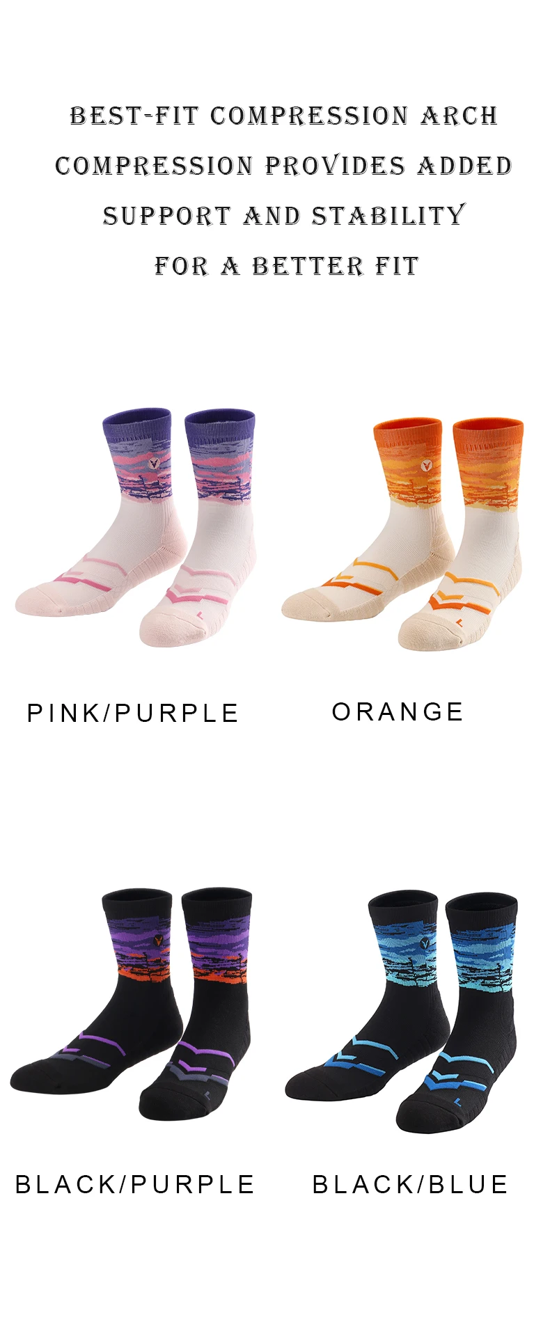 Women Sport Socks with Beach Tree Design