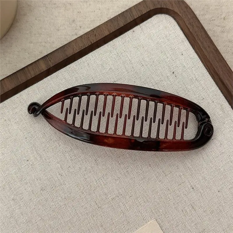 Multicolor Amber Banana Clip, Ponytail Holder, Elegant High Crown Hair Clip, Women's Hair Accessories, Stylish and Versatile