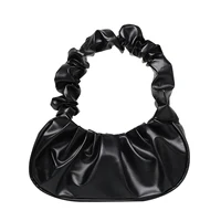 Fashion Pleated Handlebags for Women PU Cloud Bags Leisure Armpit Bag Shopping Shoulder Bags Dumpling Handbag Female Hand Bags - Image 2