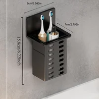 1 functional toothpaste bathroom toothbrush stand wall-mounted toothbrush storage rack bathroom storage rack 2
