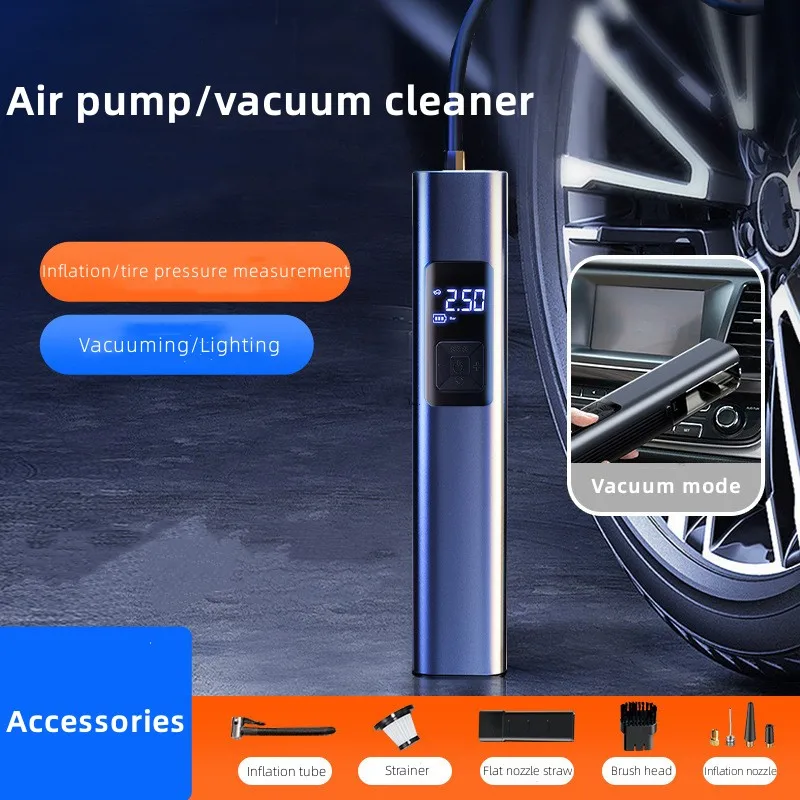 

Wireless Car Vacuum Cleaner Cordless Handheld Auto Vacuum Air Pump Tire Inflator Air Compressor Portable Mini Vacuum Cleaner