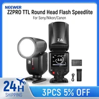 NEEWER Z2 PRO 2.4G TTL Round Head Flash Speedlite Compatible with Sony/Nikon/Canon Wireless Compatible with Godox Flash 1