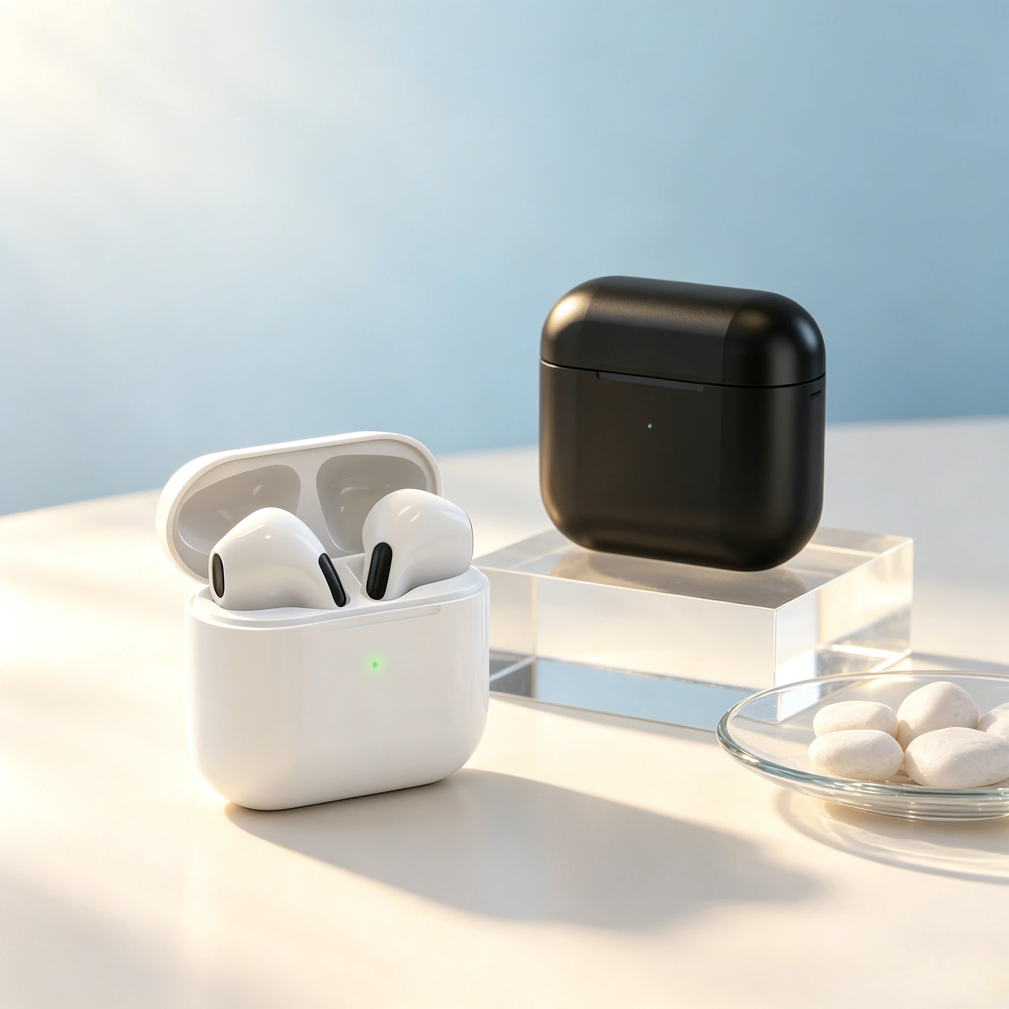 Premium TWS Bluetooth HiFi Wireless Noise-Canceling Earbuds with Microphone