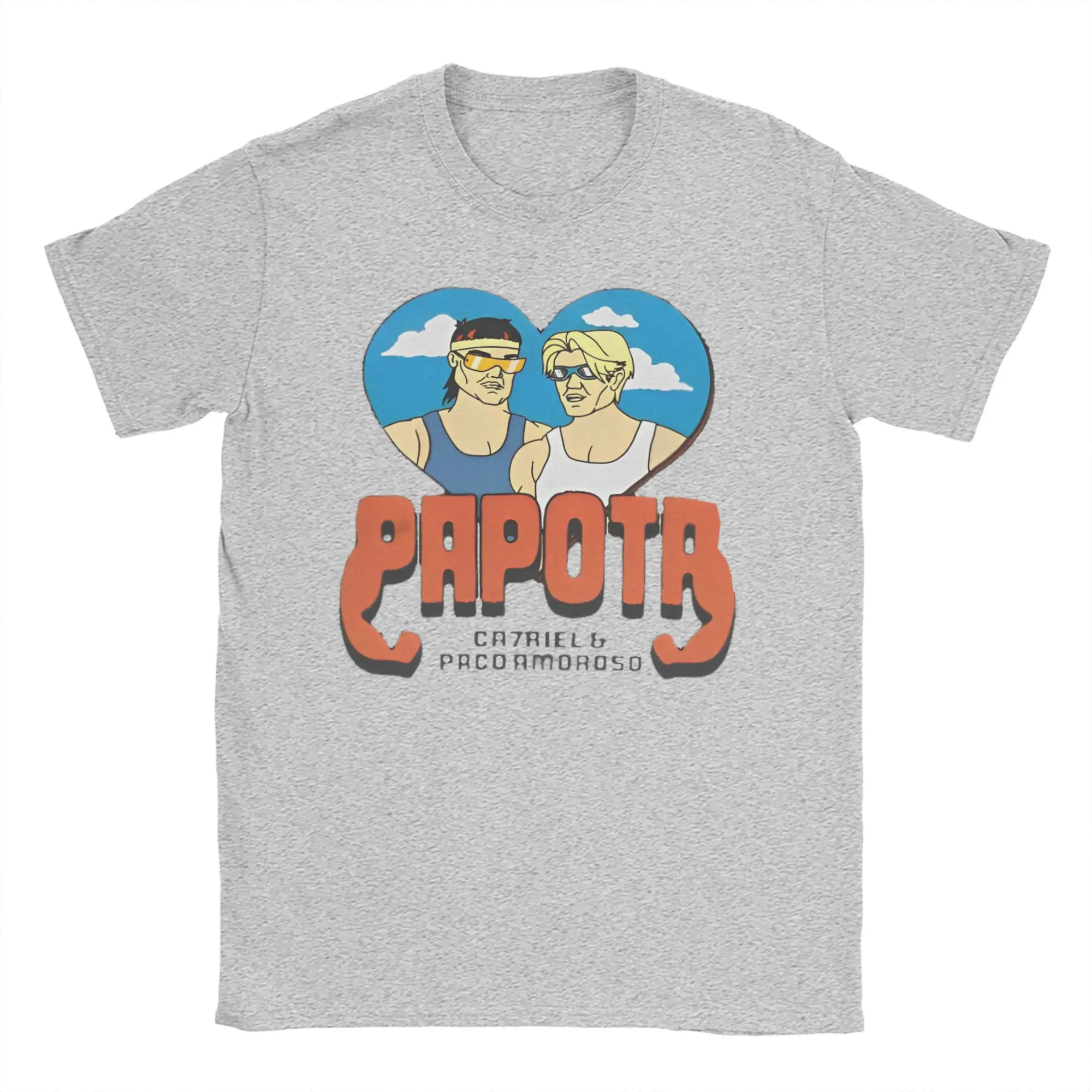 CA7RIEL & Paco Amoroso Papota Tour T Shirts for Men 100% Cotton