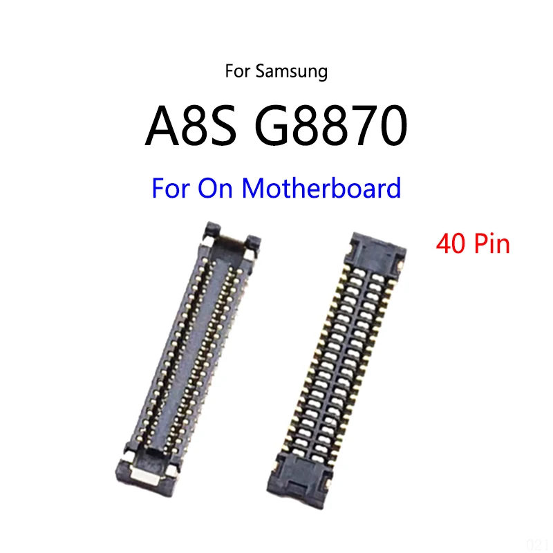 

10PCS/Lot For Samsung Galaxy A8S G8870 SM-G8870 40 Pin LCD Display Screen FPC Connector Port On Mainboard / Flex Cable