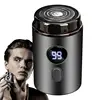 Small Electric Shaver Travel-Sized Beard Trimmer with Digital Display Face Shaving Kit Rechargeable Face Shaver for Dad 6