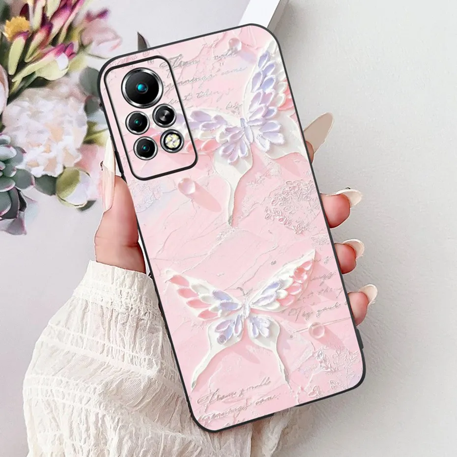 Sleek Black Silicone Soft Back Phone Case - New Design