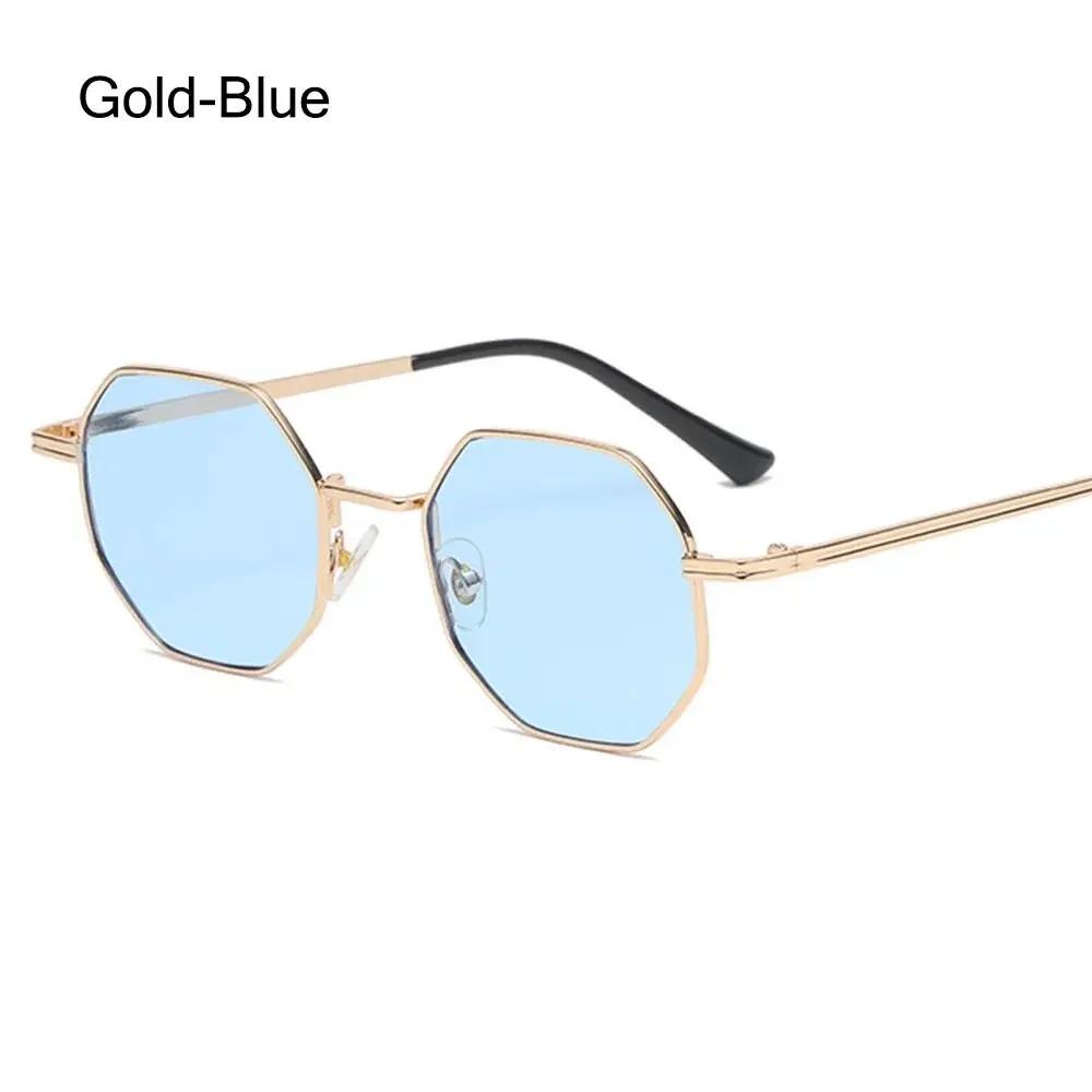 Unisex Round Metal Frame Sunglasses with UV400 Protection