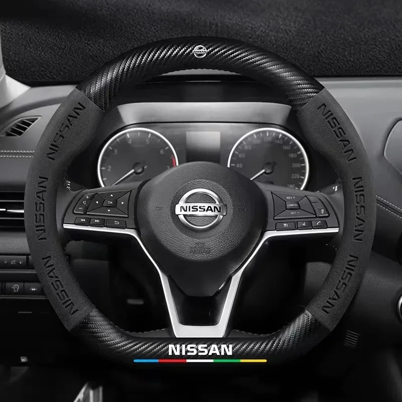 HIBEYO Custodia In Pelle Per Chiave Auto – Compatibile Con Nissan Qashqai, Juke, X-Trail, Micra, Murano E Altri – Portachiavi Incluso (Nero)