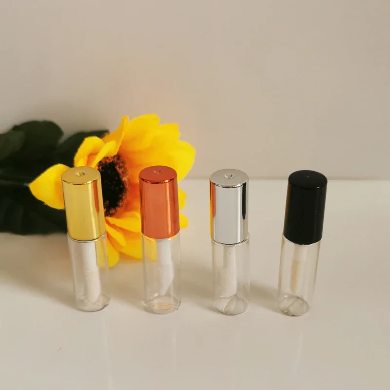 LTKJ 25 Leere Lipgloss Tuben – 1,2 Ml, Roségold, Mit Pipetten, Für DIY-Make-up