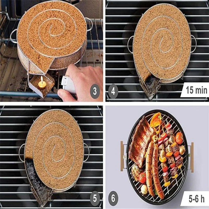 BBQ Stainless Steel Smoked Mesh 20*19*4.5cm
