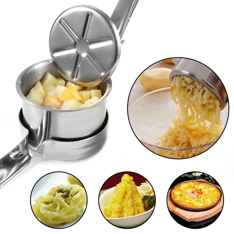 Manual Steel Potato Ricer Vegetable Puree Maker Potato Masher