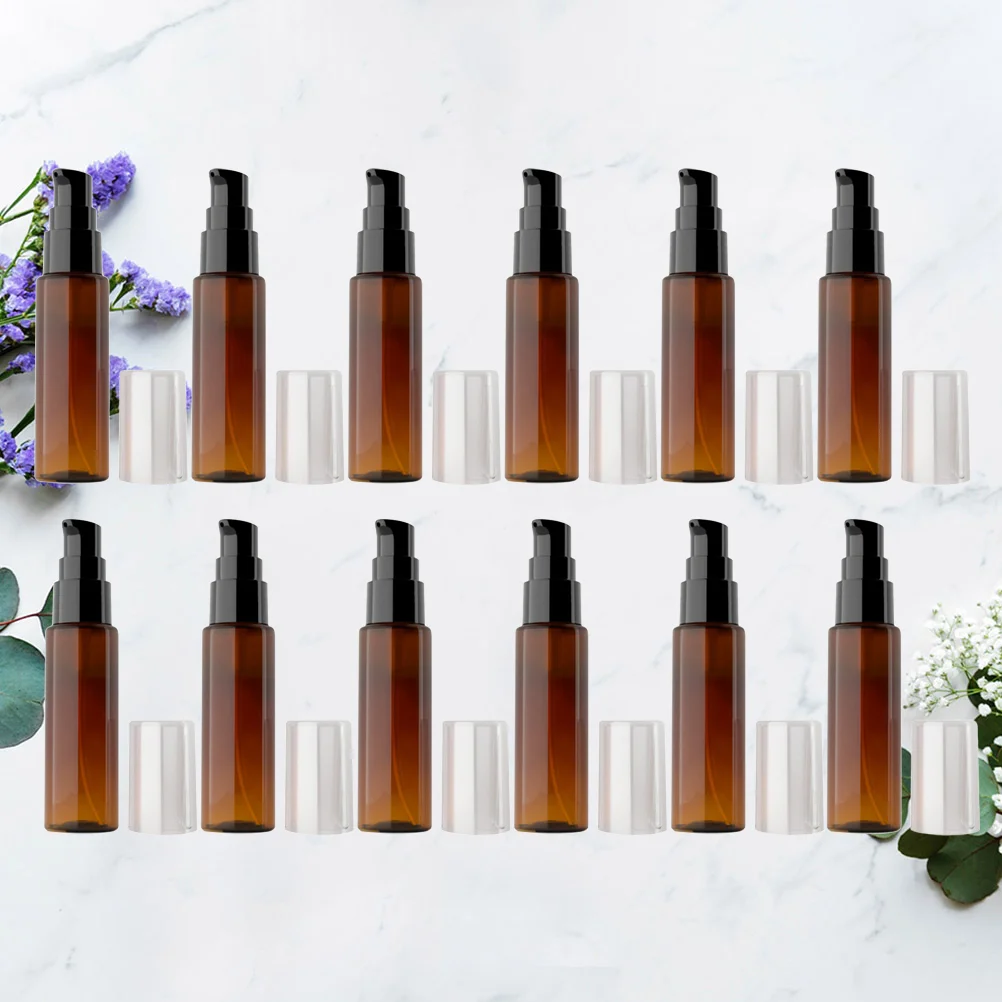 

12 PCS Makeup Holder Pump Hand Soap Dispenser Bottle Empty Portable Packaging Refillable Press