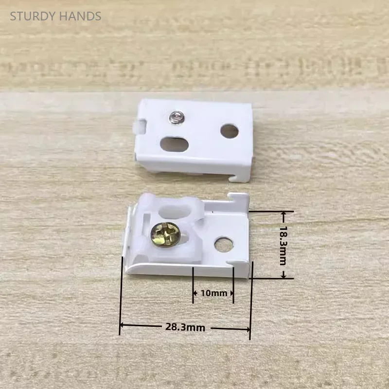 Curtain Rod Curtain Clip 4PCS Iron Track Installation Accessories Old-fashioned Curtain Rod Side Mounted Top Mounted Wall Code Track Bracket Fixing Clip
