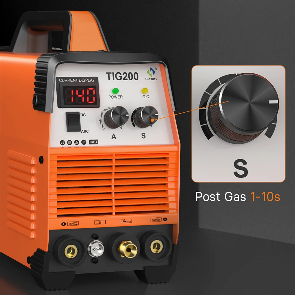 HITBOX TIG200 3 in 1 Welding Machine MMA ARC HF TIG IGBT Inverter Stick Welder Machine Arc Force Hot Start for Outdoor Home DIY 2