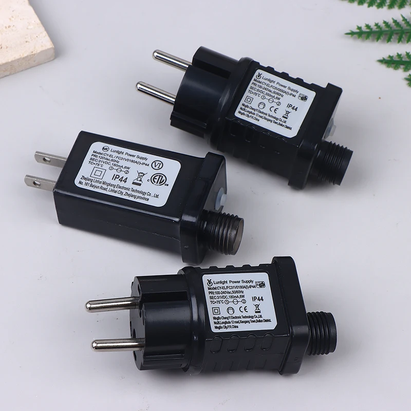 Universal Plug AC to DC Transformer - 31V LED Power Supply with 8-Mode Adapter