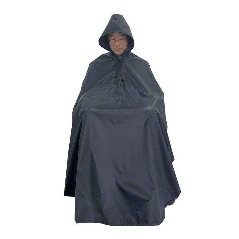 YuDing100% polyester blue adult male and female wheelchair poncho thickened crack proof and waterproof cape