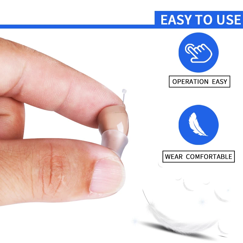 Intelligent Digital Hearing Aid Rechargeable Sound Amplifiers Wireless Ear Aids for the elderly Adjustable hearing aid 3