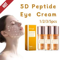 5D Peptide Anti-wrinkle Eye Cream Peptide Eye Care Cream Smooth Skin Moisturizing Eye Cream for the Skin Around Eyes 1/2/3/5PCS