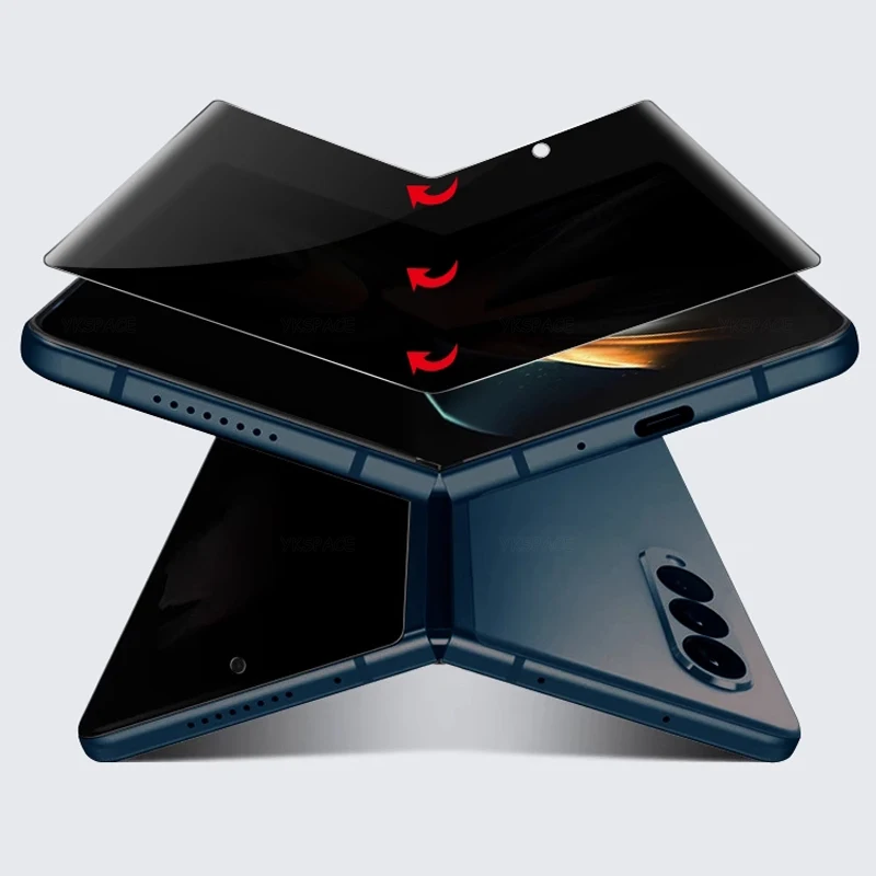 Datenschutz Externer innerer Hydrogelfilm für Samsung Galaxy Z Fold 7 SE 6 5 4 3 2 W25 W24 W22 Anti-Spy Peeping Soft Displayschutzfolie