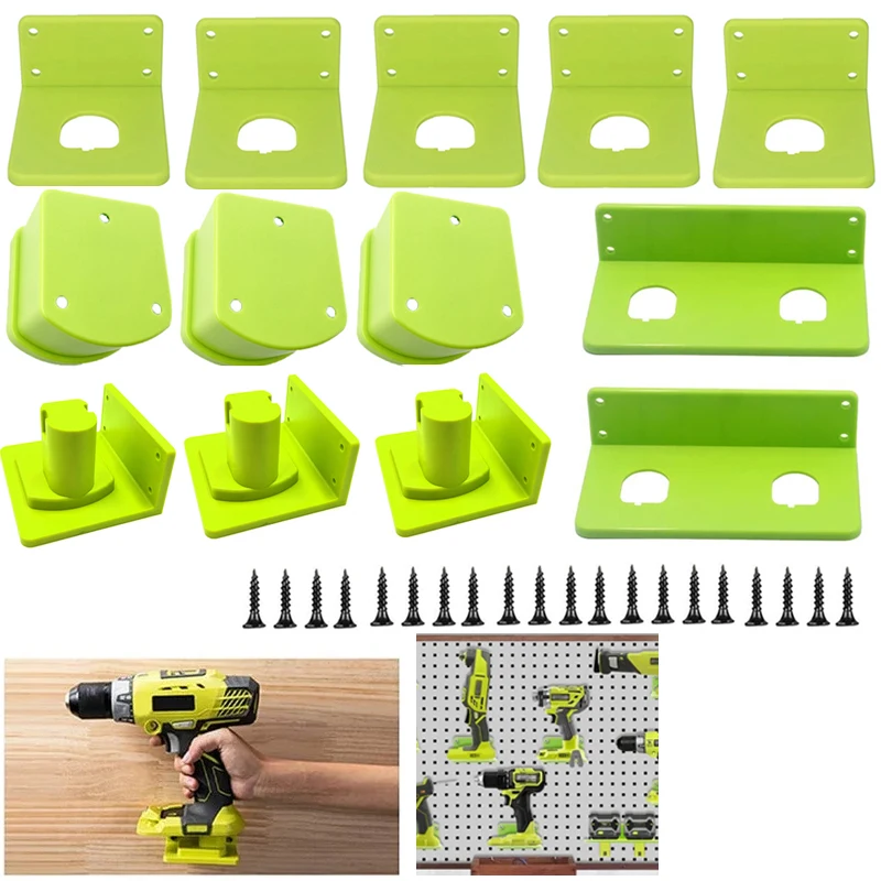 3-5PCS-Wall-Mount-Machine-Storage-Rack-for-Ryobi-18V-Battery-Holder ...
