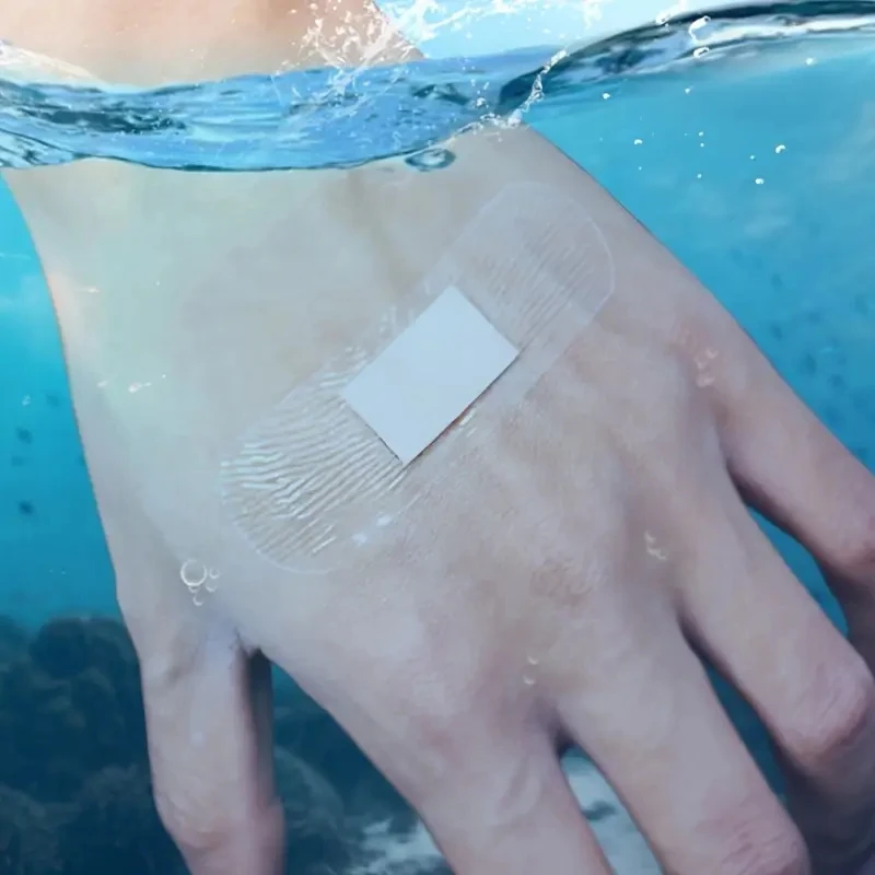 Wound Bandage 100pcs Waterproof Breathable Adhesive Bandages Dressings Multi-Scenario Use Bathing Swimming Outdoor Activities