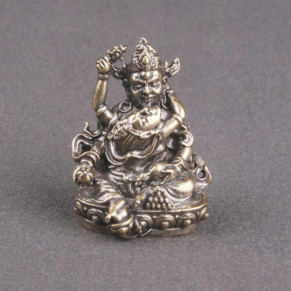 

Buddha Sculpture Decoration God of Wealth Desktop Statue Vintage Brass Figurine Craft New