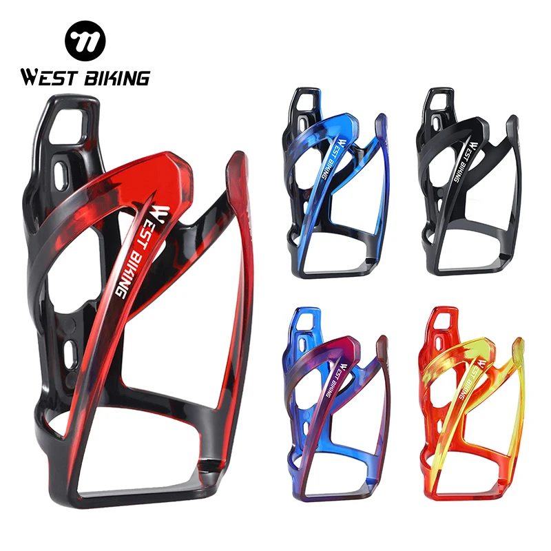 WEST BIKING Multicolor Bicycle Water Bottle Cage Ultralight Durable Cycling Bottle Bracket MTB Road Bike Bottle Holder Cup Stand