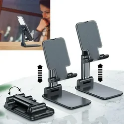 Foldable Telescopic Phone Holder - Portable and Adjustable Stand (Black)