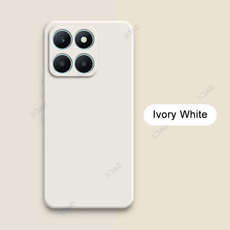 Premium Dual Layer Protective Case - Luxury Soft Square Liquid Silicone Armor, Full Camera Coverage