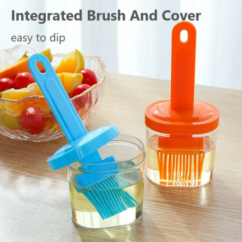 Household Bottle Brush For Kitchen Baking Barbecue Oil Brush Portable Silicone Oil Tool Cooking Pancake Kitchen Accessorie oil brush silicone basting brush oil bottle brush