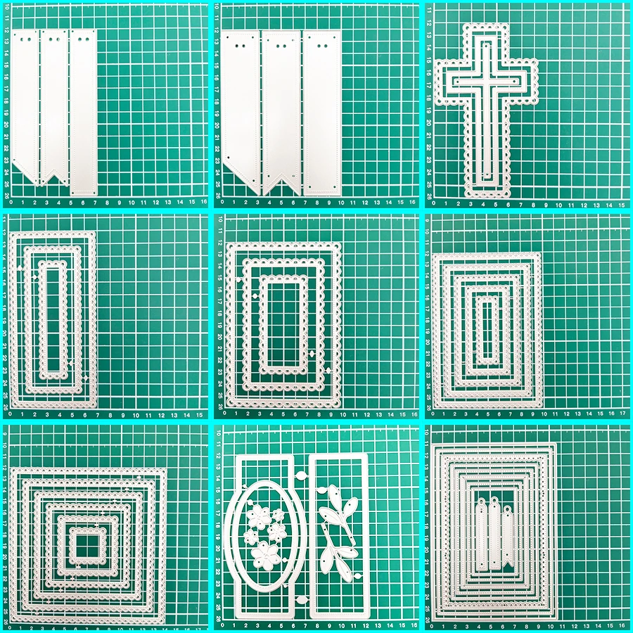 2025 새로운 레이어 공예 금속 커팅 다이 몰드 배경 인사말 카드 시리즈 스크랩북 종이 칼 금형 블레이드 펀치 스텐실